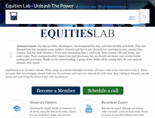 Tablet Screenshot of equitieslab.com